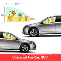 Clear cute printed magnetic nylon mesh car sunshade